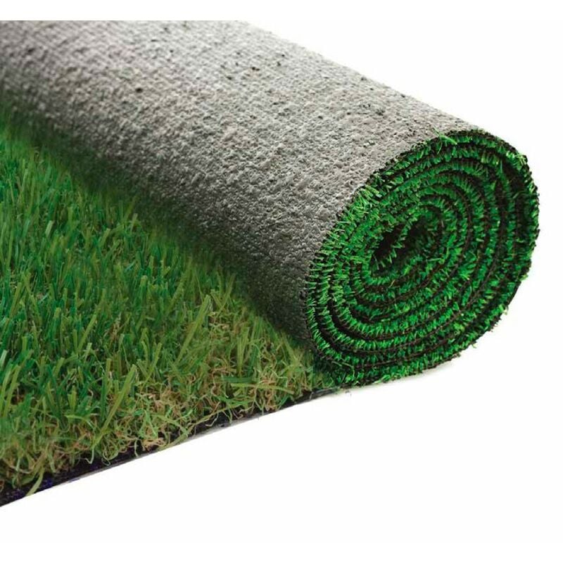Divina Fire - Tapis de pelouse synthétique, fausse herbe artificielle, 40 mm, 2x10 mt, 48714