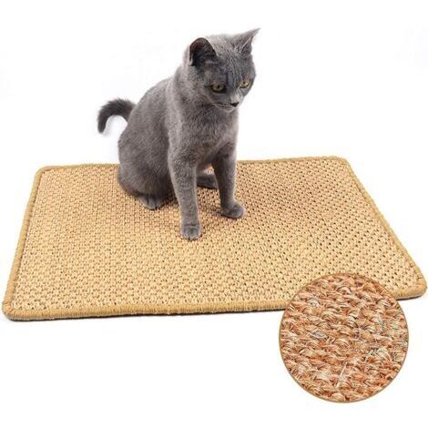 Tapis de Grattage pour Chat, Tapis Griffoir pour Chat en Sisal, Grattoir pour Chat, Jouet de Soins pour Griffes de Chat Anti-dérapant, Protéger Les Meubles Et Les Canapés (s: 3040cm)