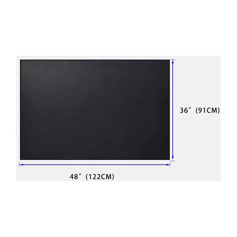 Cyslmuk - Tapis de gril, protection de sol, base antidérapante, lavable, 122 x 91 cm, anthracite