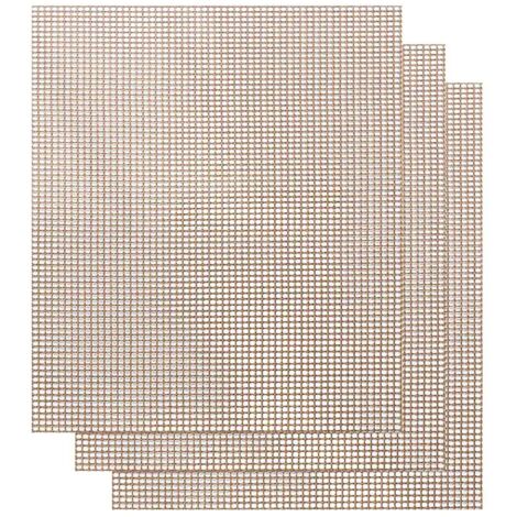 Tapis de gril, tapis de gril antiadhésif réutilisable, 40 x 33 cm, lot de 3, marron