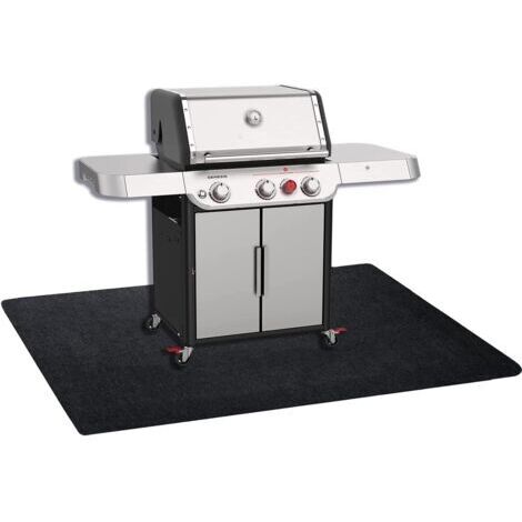Tapis de gril, tapis de protection absorbant l'huile de haute qualité pour terrasse et patio, tapis de gril de terrasse