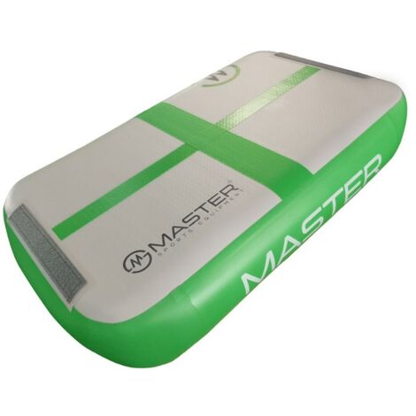 Tapis de gymnastique Airblock MASTERJUMP 60 x 100 x 20 cm gris-vert