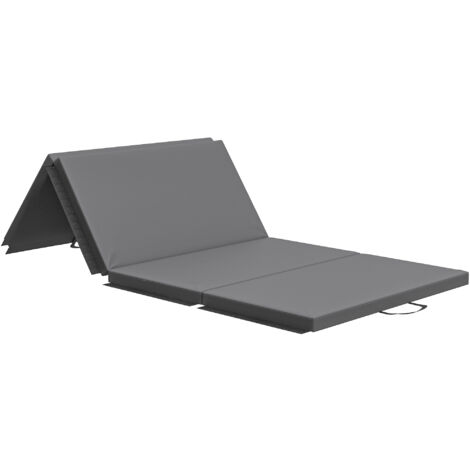 Tapis de yoga pliable antidérapant portable tapis de fitness léger tapis de gymnastique Pilates Sport Voyage Tapis d'exercice pour femme homme 183 x 61 x 0,6 cm