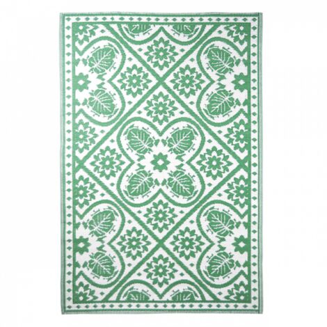 Tapis de jardin - Feuilles - 182 x 122 cm - Vert - Livraison gratuite