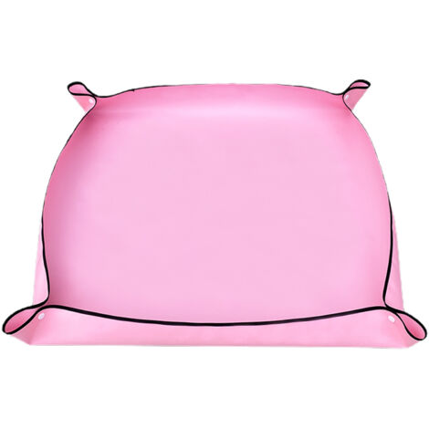 Tapis de Jardin Imperméable à Clip - PVC Oxford, 75x75 cm, 1 Pièce, Bleu/Rose/Vert/Noir - Protecteur de Sol Polyvalent