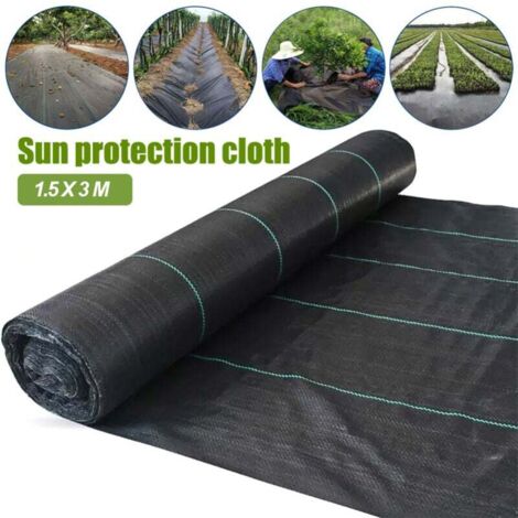 Tapis de jardinage en tissu Anti-mauvaises herbes, tissu de désherbage pour pelouse extérieure et paysage