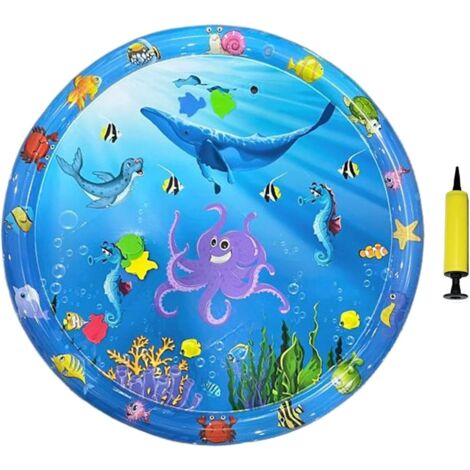 Tapis de jeu à eau pour chat Tapis rafraîchissant pour chiots 99 x 99 cm
