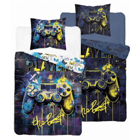 Tapis de jeu Bedding Glow in the Dark 140x200 pour console de jeu