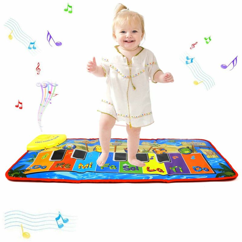 Tapis de jeu de piano, jouet de tapis de musique de piano pour enfants, tapis de danse amusant de grande taille pour bébé, cadeau pour tout-petits