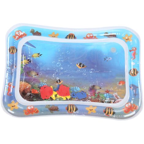 Tapis de jeu gonflable bébé animaux marins, portable pour voyages