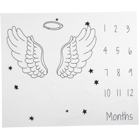 Tapis de jeu mensuel pour bébé - Fond photo 100x120cm - Accessoires shooting photo