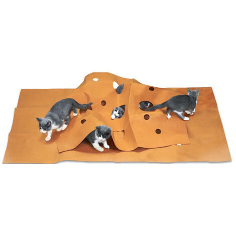 Tapis de jeu ondulé pour chat Tapis d'activité pour chat