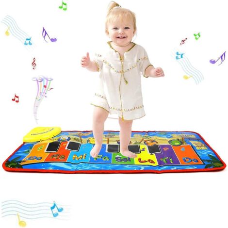 tapis De Jeu Pour Piano, Jouet De Tapis De Musique Pour Piano Pour Enfants, Pour Bbs, Cadeau Garons Et Filles Pour Tout-petits (bleu)