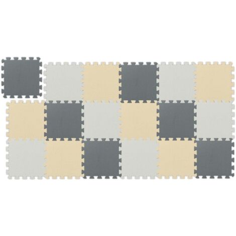 Tapis de jeu puzzle, mousse EVA, ensemble de 3 couleurs
