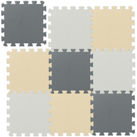 Tapis de jeu puzzle mousse eva ensemble de 3 couleurs