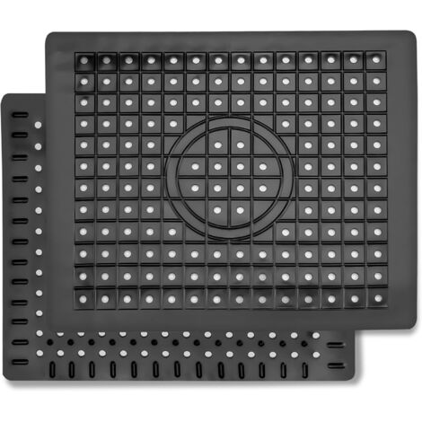 Tapis De Lavabo - En Caoutchouc - 30 X 25 Cm - Pour Protection Et Sechage Des Assiettes - 2 Unites