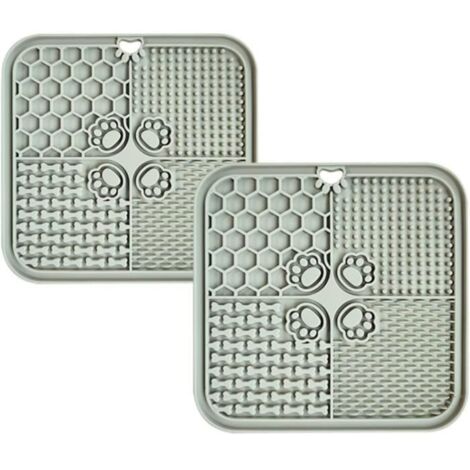 Tapis de Leche Chien Tapis Chien Silicone Tapis Alimentation Tapis Lent Distributeur Chien Tapis de Lechage Chien avec Ventouse