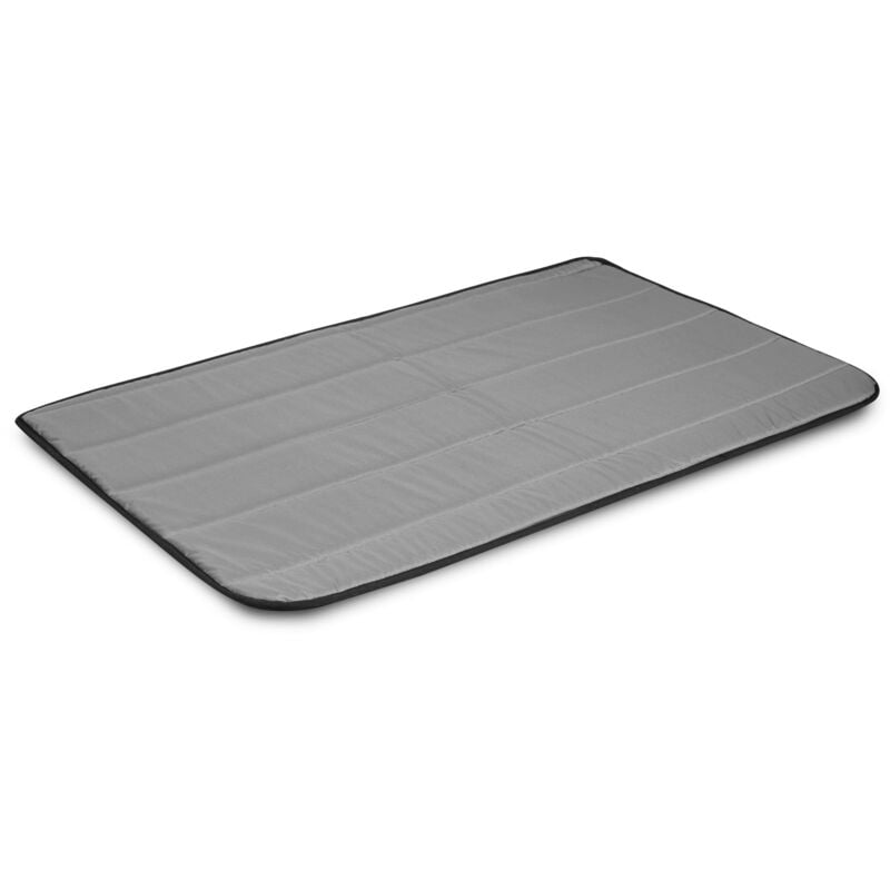 Tapis de lit pour chien 120x80 cm, imperméable, gris