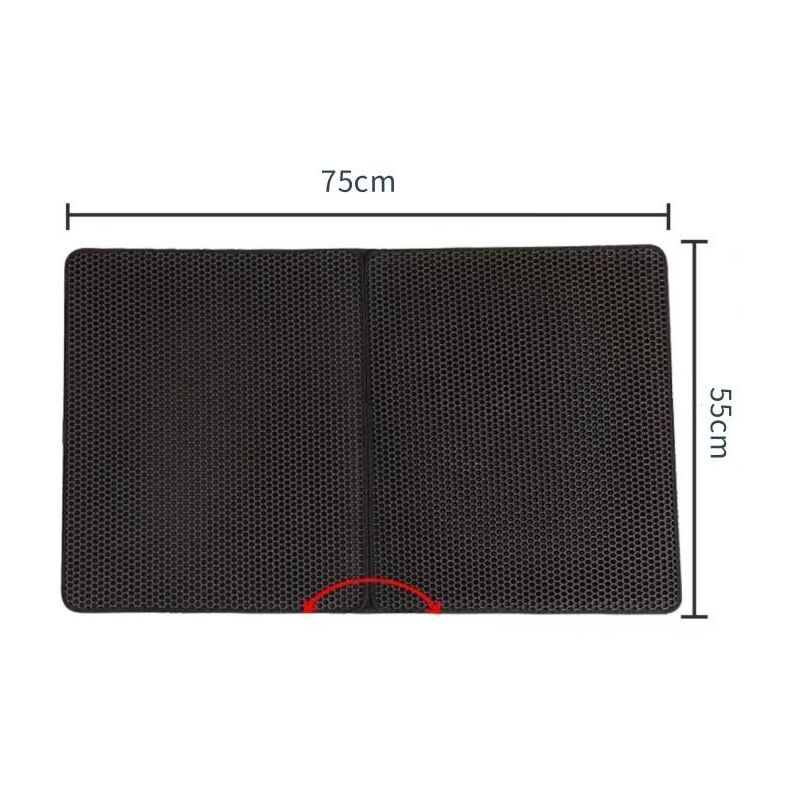 Ineasicer - Tapis de Litière Pour Chat Design en Nid D'abeille Double Couche Imperméable à l'eau et à l'urine Tapis de itière Pour Chat Facile à