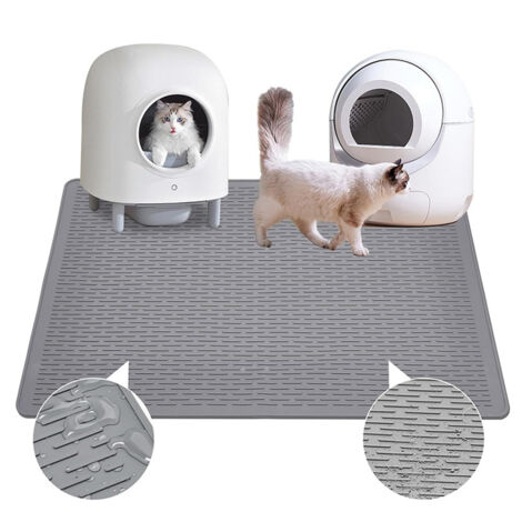 Tapis de litière pour chat en caoutchouc