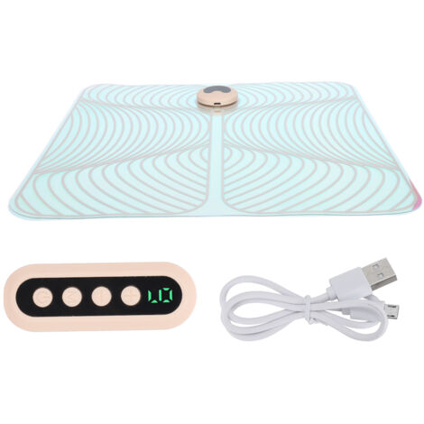 Tapis de massage des pieds EMS avec télécommande - Coussin relaxant multicolore à impulsions basse fréquence