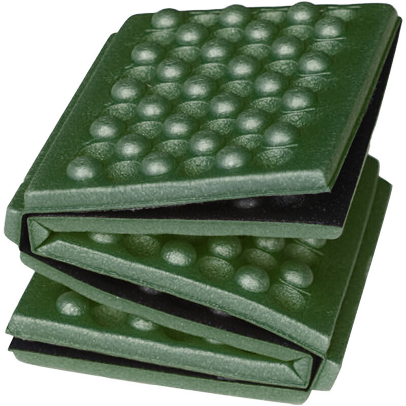 Tapis de mousse pliable pour randonnée, siège pliant portatif OD Green 39x28.5cm, coussin de sol léger pour camping et pique-nique.