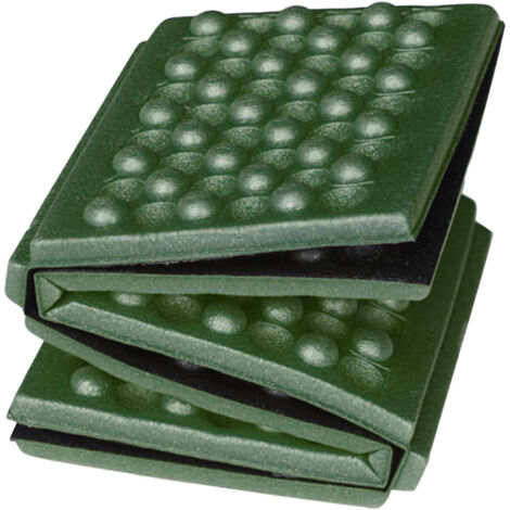 Tapis de mousse pliable pour randonnée, siège pliant portatif OD Green 39x28.5cm, coussin de sol léger pour camping et pique-nique.