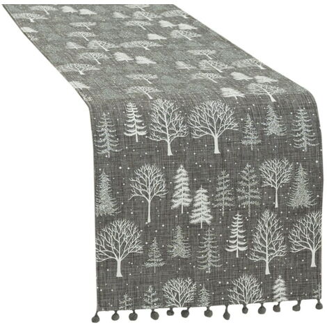 Tapis de Noël 50x100 Winter Magic Gris Cendré