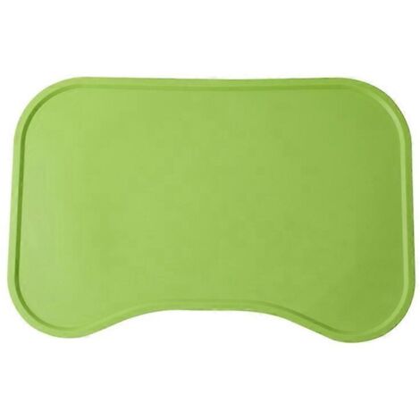 Tapis de nourriture pour animaux en silicone, bord surélevé antidérapant, tapis d'alimentation imperméable pour chien et chat, facile à nettoyer, protection du sol.