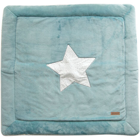 Tapis de parc en microfibre Bleu 100x100 cm