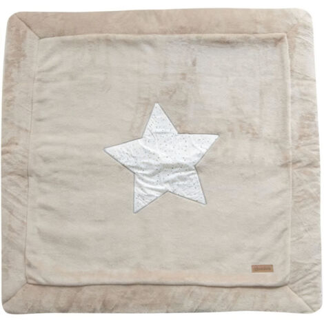 Tapis de parc en microfibre Gris Galet 100x100 cm