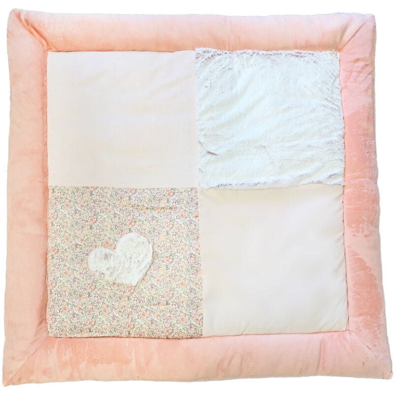 Homemaison - Tapis de parc lapinou Rose Clair 100x100 cm