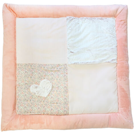 Tapis de parc lapinou Rose Clair 100x100 cm
