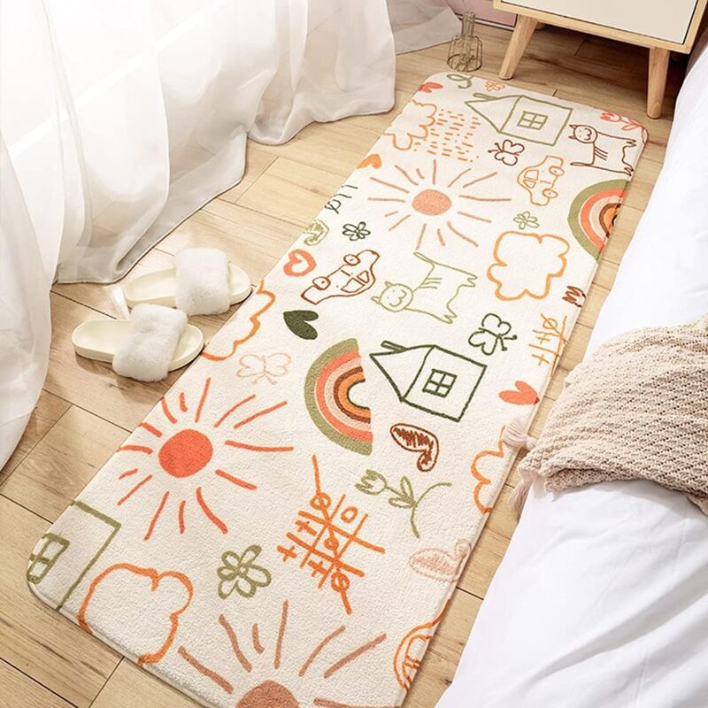 Tigrezy - Tapis de Passage Tapis Runner Moderne Lavables Tapis de décoration Rectangle bébé Tapis Coureur d'enfant Duveteux Tapis pour Enfants Salon