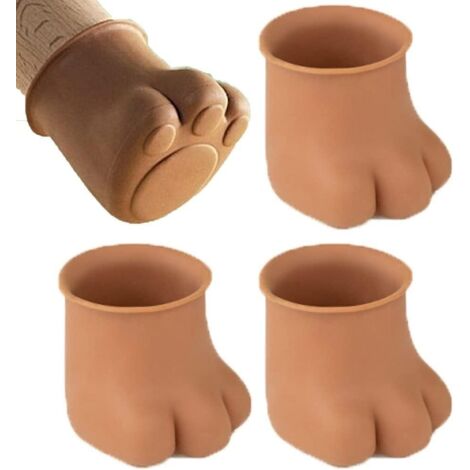 Tapis de pied de table, protecteur de jambe de chaise 8pcs capuchon de chaise en silicone tapis de pied de table anti-rayures protecteur de jambe de meubles maison