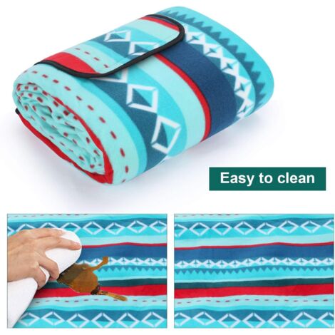 Tapis de pique-nique couverture de pique-nique imperméable, 200x300 cm, tapis de pique-nique imperméable pour l'extérieur, tapis de camping extra large imperméable et résistant au sable, jardin, parc 