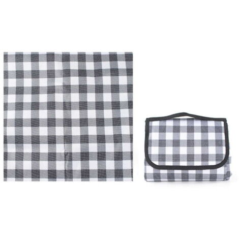 Tapis de pique-nique imperméable et anti-sable XXL 145x200 cm gris