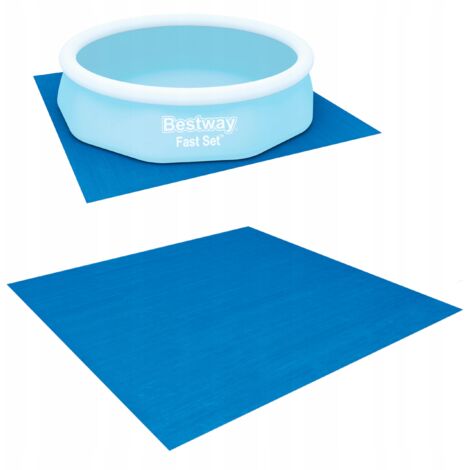 Tapis de piscine en bâche pour structure tubulaire, 335 x 335 cm, Bestway 58001