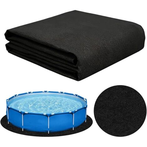 Tapis de Piscine Rond 305 – Bâche de Sol et Tapis de Piscine – Sol de Protection – Tapis Antidérapant et Résistant à l'usure pour Piscine, Multifonctionnel pour Piscines Extérieures (305 cm)