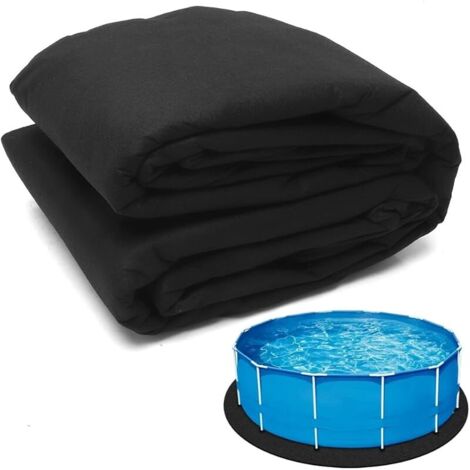 Tapis de piscine rond - Diamètre : 305 cm - Tapis de piscine - Tapis de sol pliable et antidérapant - Tapis de sol rond (305 cm)