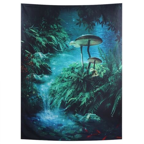 Tapis de plage 3D style arbre suspendu, 150x200 cm pour pique-nique et décoration