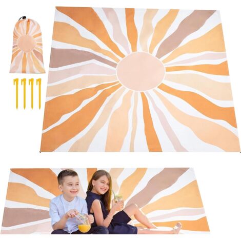 Tapis de Plage - Grande Couverture Imperméable Résistante aux UV pour Plage