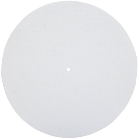 Tapis de Platine Anti-Vibration 12" pour Tourne-Disques Vinyle (Blanc)
