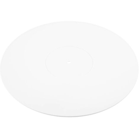 Tapis de platine vinyle en acrylique 2024 pour disques vinyle LP - Épaisseur 2,5 mm pour des basses plus précises - 30 cm (12 pouces)