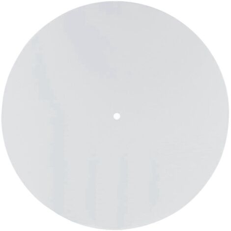 Tapis de platine vinyle en acrylique blanc pour tourne-disque 12 pouces