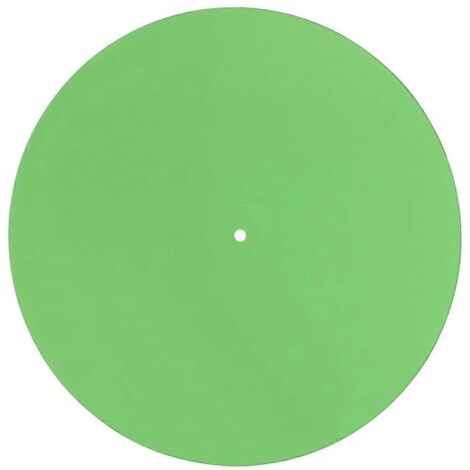 Tapis de platine vinyle en acrylique vert pour tourne-disque 12 pouces