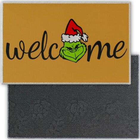 Tapis de porte de Noël - Décoration de bienvenue 40x60cm - Décoration d'entrée