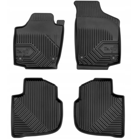 Tapis de porte en caoutchouc pour Skoda Rapid 2012-2019, bacs de rangement 77