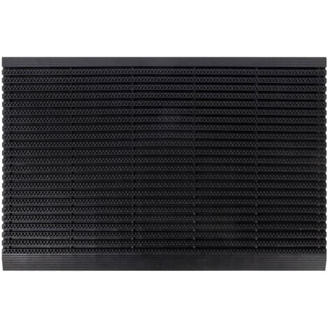 FLOORDIREKT Tapis de porte en caoutchouc Résistant aux intempéries Avec bord d'attaque Hauteur : 20 mm 60 x 90 cm