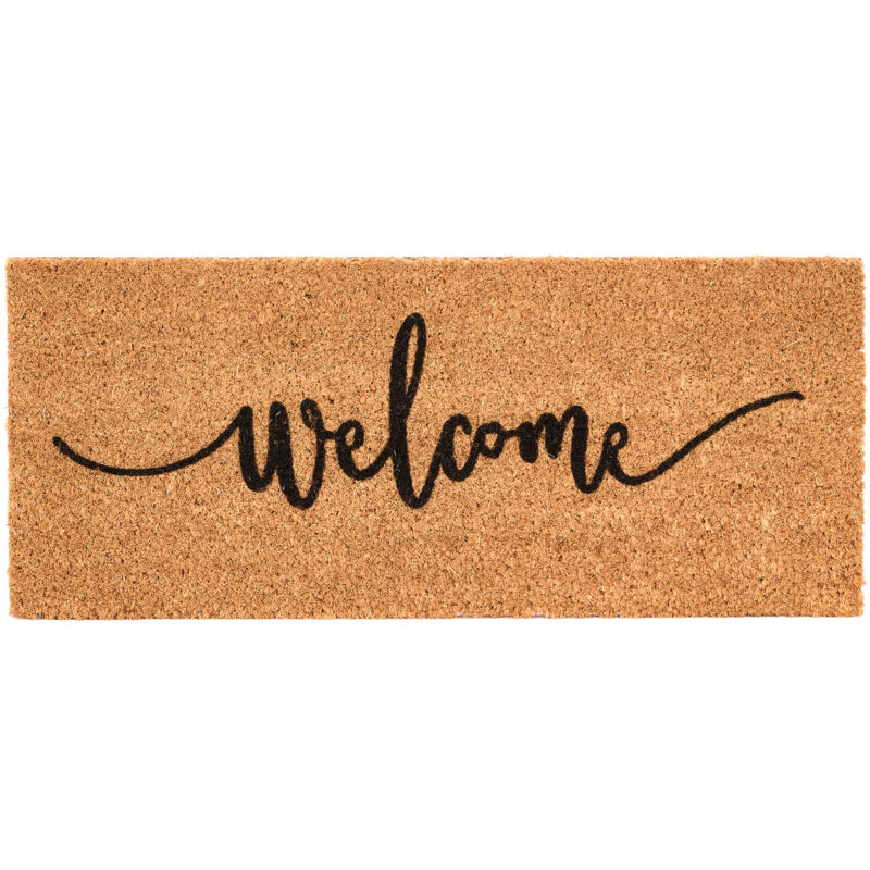 Tapis de porte en fibre de coco well, 25 x 60 cm